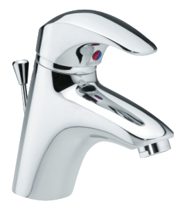 Space Basin Mixer with pop up waste