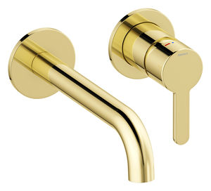 Concealed Silhouet Exposed kit for built in Basin Mixer Box (180 mm) (Polished Brass PVD)