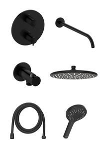 Concealed Silhouet HS1 - Complete concealed shower system (Matt black)